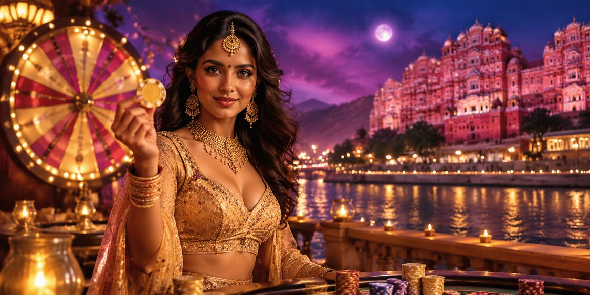 Roulette wheel at Jaipur live casino