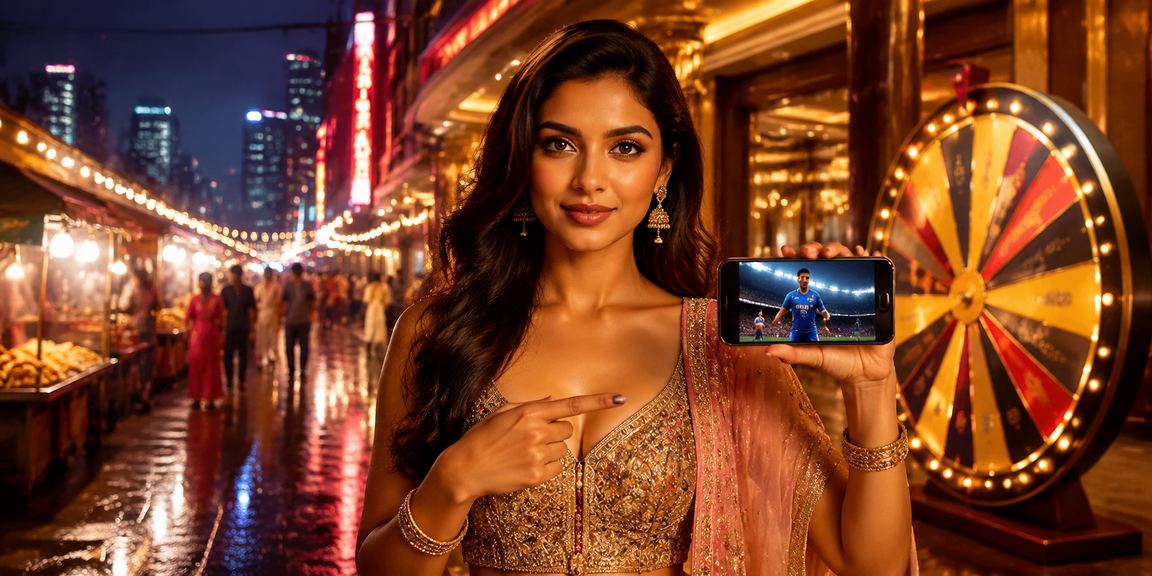 Live roulette game in Mumbai casino setting with Bollywood theme